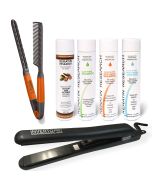 Complete Large set Keratin Hair Treatment With tools and accessories with Free Thermal Pouch and Euro Travel Adapter